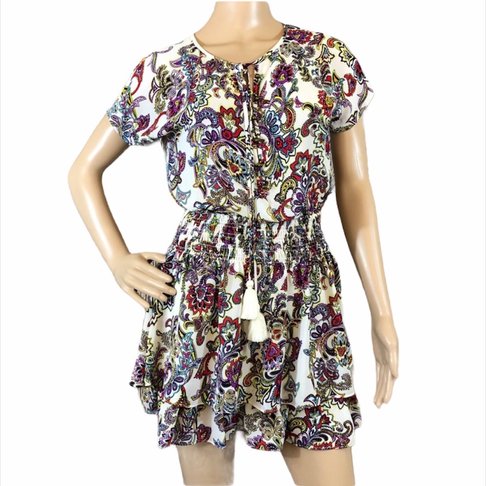 Banana Republic Floral Paisley Mini Dress